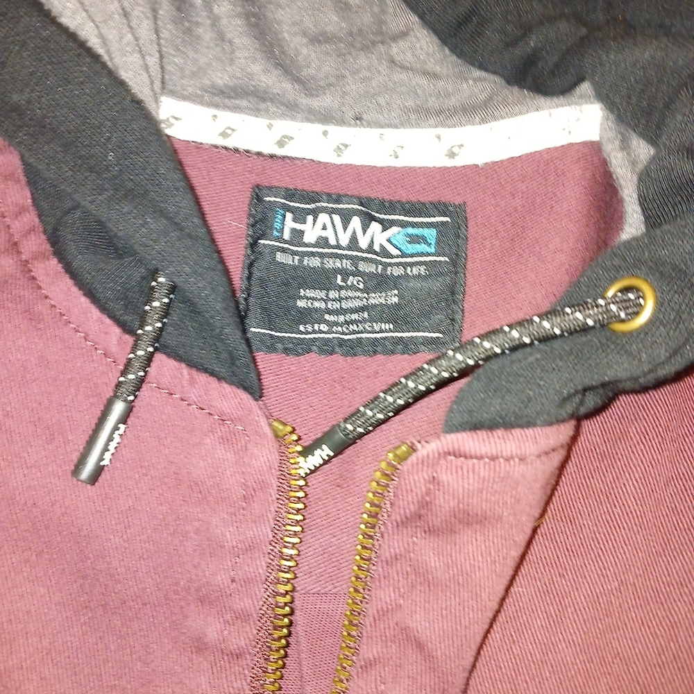 Tony Hawk Maroon and Black Jacket